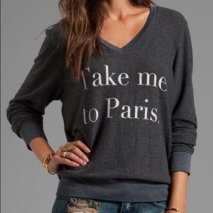 ❤️SOLD❤️Wildfox take me to Paris Sweater